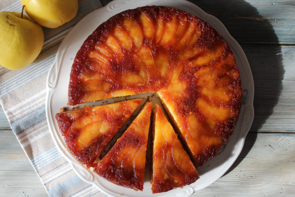 torta di mele con caramello